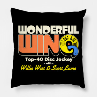 Wonderful WINO 850 AM - George Carlin Pillow