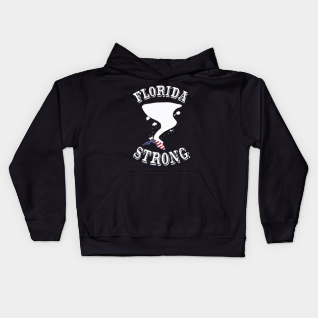 Florida Strong After Hurricane Milton Kids Hoodie by Bousni Studio