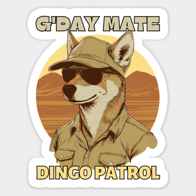 A Very Friendly Dingo Patrol Officer - G'day Mate Magnet by TuncGK