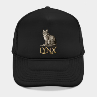 Wild Lynx - 19th Century Zoological Drawing Style Hat