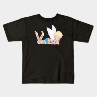 Cute tattooed angel Kids T-Shirt