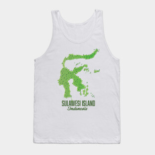 Sulawesi island Indonesia Tank Top