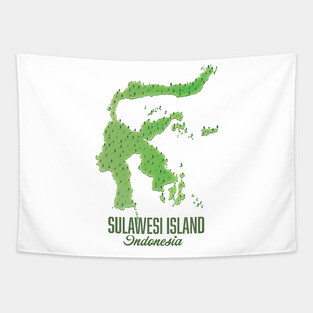 Sulawesi island Indonesia Tapestry