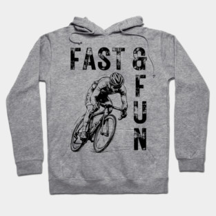 Cycling through Life - Dream of a Biker - Fast & Fun Hoodie