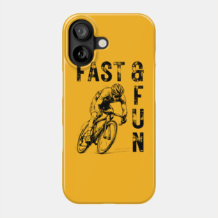 Cycling through Life - Dream of a Biker - Fast & Fun Phone Case