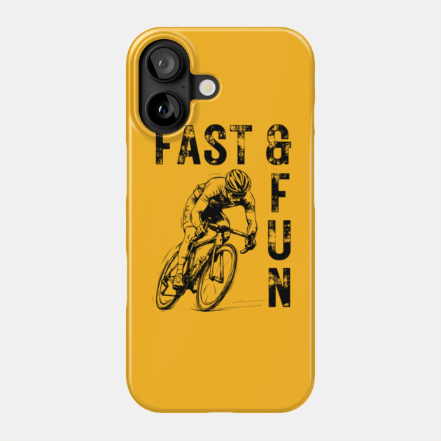 Cycling through Life - Dream of a Biker - Fast & Fun Phone Case by TuncGK