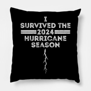 I Survived the 2024 Hurricane Season Vintage Hurricane Milton Survivor 2024 Florida Pillow