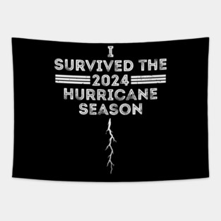 I Survived the 2024 Hurricane Season Vintage Hurricane Milton Survivor 2024 Florida Tapestry