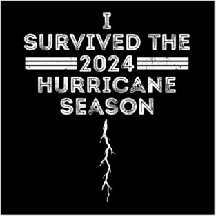 I Survived the 2024 Hurricane Season Vintage Hurricane Milton Survivor 2024 Florida Posters and Art