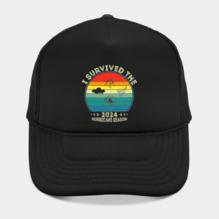 I Survived the 2024 Hurricane Season Retro Vintage - Hurricane Milton Survivor 2024 Florida Hat