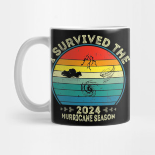 I Survived the 2024 Hurricane Season Retro Vintage - Hurricane Milton Survivor 2024 Florida Mug