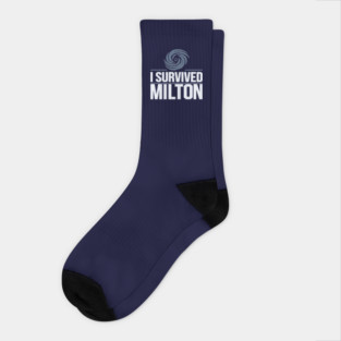 I Survived Milton Hurricane Socks