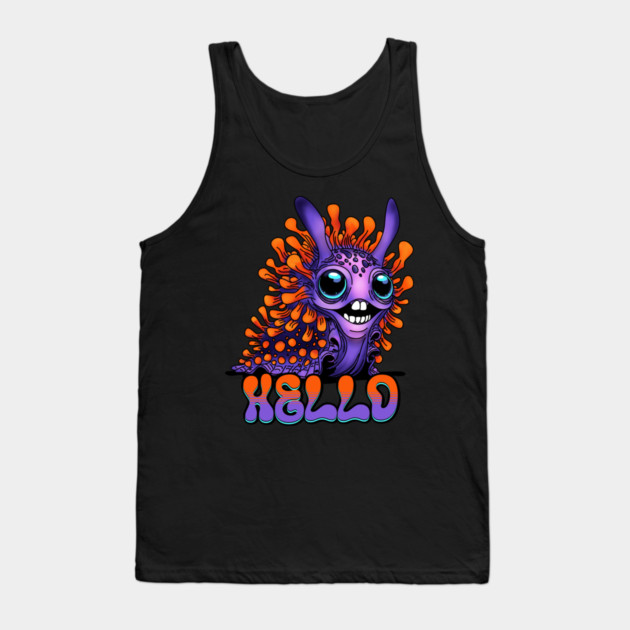 Happy Spanish Shawl Nudibranch Tank Top by H. R. Sinclair