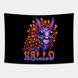 Happy Spanish Shawl Nudibranch Tapestry