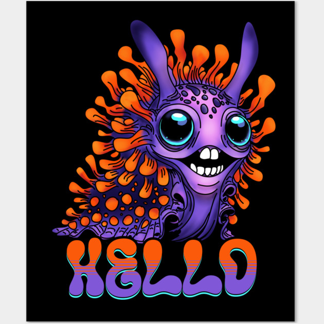 Happy Spanish Shawl Nudibranch Wall Art by H. R. Sinclair