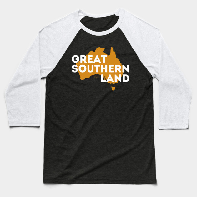 Great Southern Land Baseball T-Shirt by Timeless Chaos