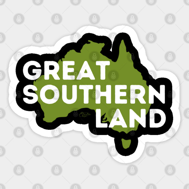 Great Southern Land Sticker by Timeless Chaos