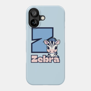 Zebra - Animal Letters - Funny & Cute Phone Case