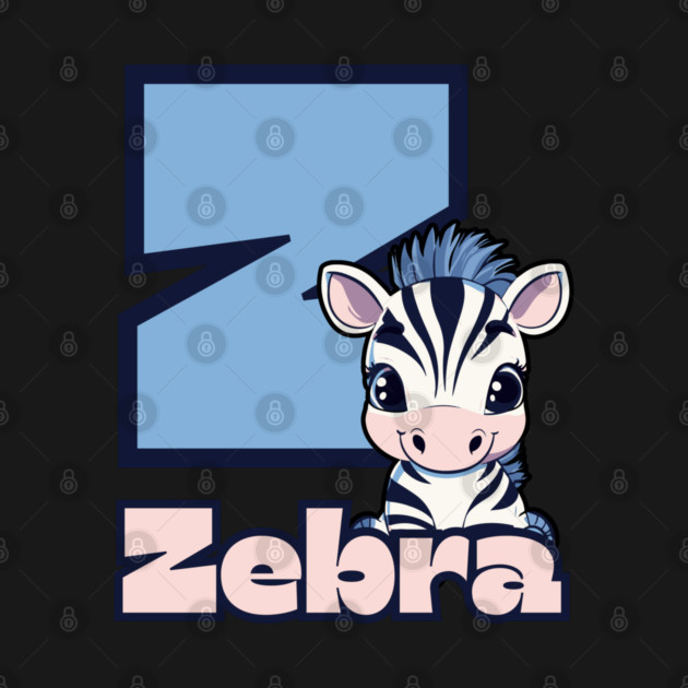 Zebra - Animal Letters - Funny & Cute by TuncGK
