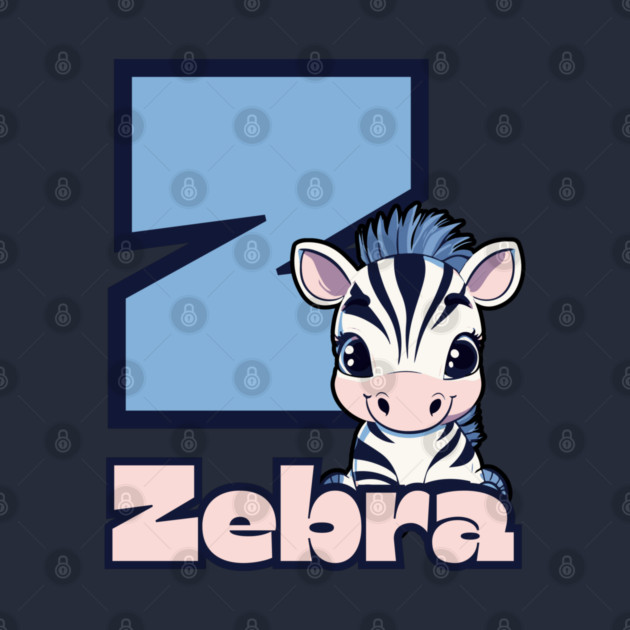 Zebra - Animal Letters - Funny & Cute by TuncGK