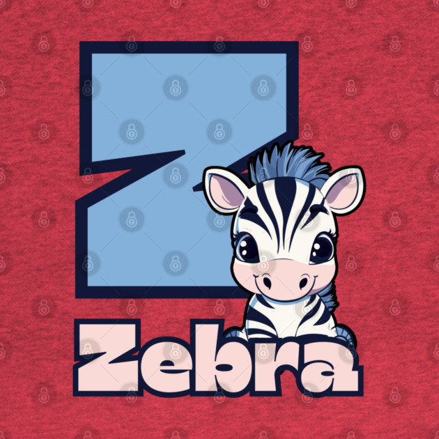 Zebra - Animal Letters - Funny & Cute by TuncGK