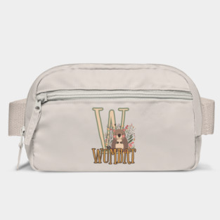 Wombat - Animal Letters - Cute Boho Chic Bag