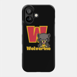 Wolverine - Alphabet Letters - Cute & Funny Phone Case