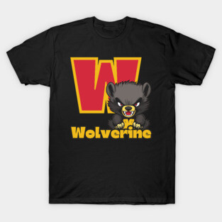 Wolverine - Alphabet Letters - Cute & Funny T-Shirt