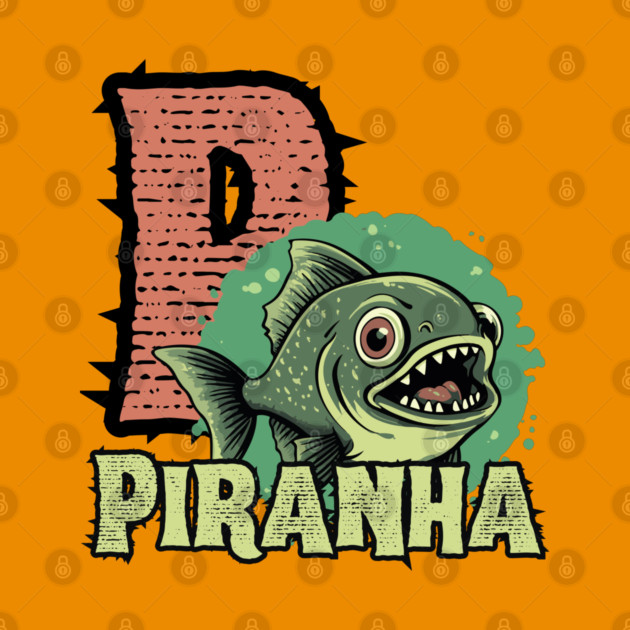 Piranha - Alphabet Letters - Cute Looking But Extremely Dangerous by TuncGK