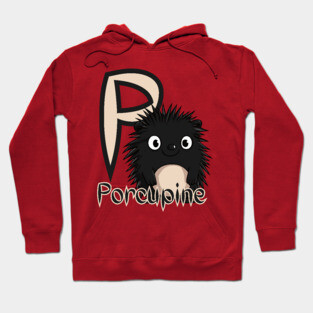 Porcupine - Animal Letters - Cute & Feral Hoodie