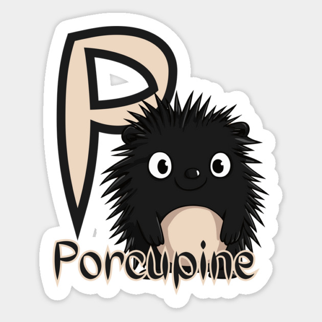 Porcupine - Animal Letters - Cute & Feral Magnet by TuncGK