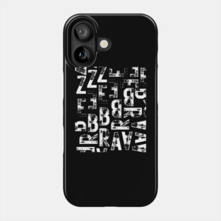 Zebra Mosaic - Typography Art - Postmodern & Grunge Phone Case