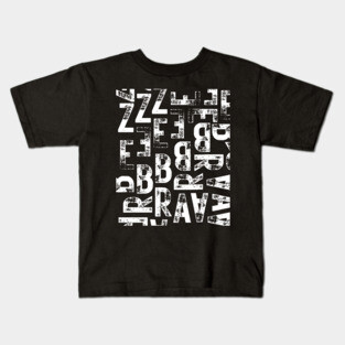 Zebra Mosaic - Typography Art - Postmodern & Grunge Kids T-Shirt