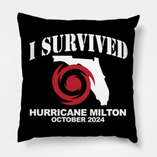 I Survived Hurricane Milton, Florida Tropical Storm Pillow