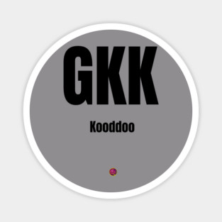 GKK Kooddoo airtport code Magnet