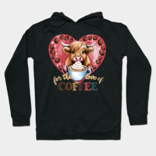 Highland Cow Coffee Lover Hoodie