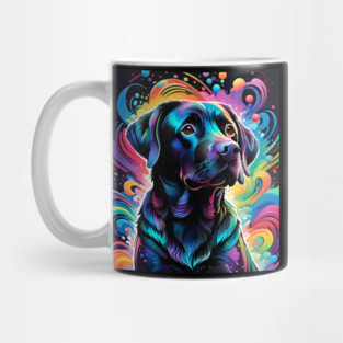 Black Lab Puppy Pop Art Mug