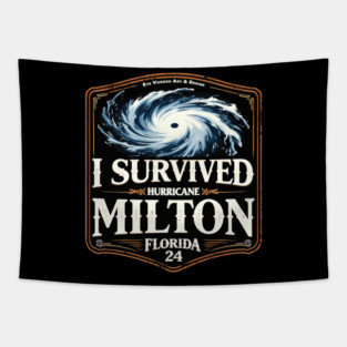 I Survived Hurricane Milton Florida 24 - Eye Voodoo Tapestry