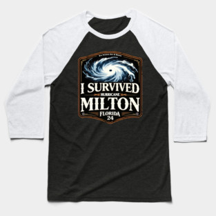 I Survived Hurricane Milton Florida 24 - Eye Voodoo Baseball T-Shirt