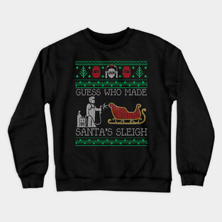 Christmas Welder Welding Xmas Funny Welder Ugly Christmas Sweater Crewneck Sweatshirt