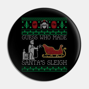Christmas Welder Welding Xmas Funny Welder Ugly Christmas Sweater Pin