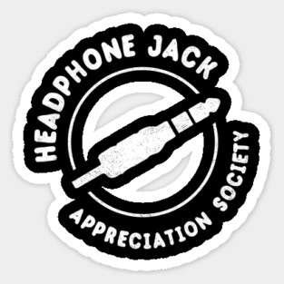 Headphone Jack Appreciation Society Sticker