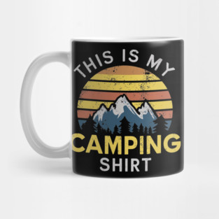 This Is My Camping Shirt Outdoor Adventure Mug