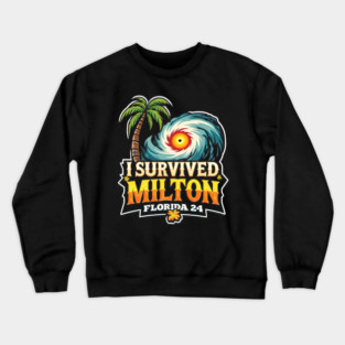 I Survived Hurricane Milton Florida 24 - Eye Voodoo Crewneck Sweatshirt