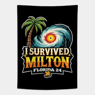 I Survived Hurricane Milton Florida 24 - Eye Voodoo Tapestry
