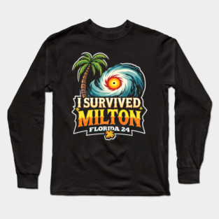 I Survived Hurricane Milton Florida 24 - Eye Voodoo Long Sleeve T-Shirt