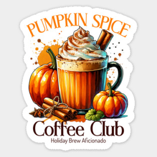 Pumpkin Spice Coffee Club Sticker