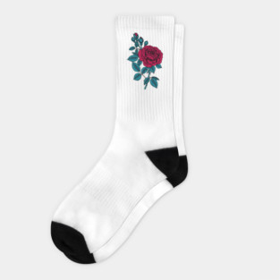 Red rose Socks