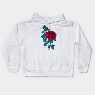 Red rose Kids Hoodie