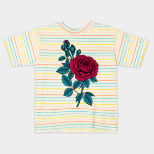 Red rose Kids T-Shirt